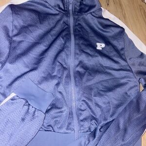 PINK Blue Zip-Up Track Jacket